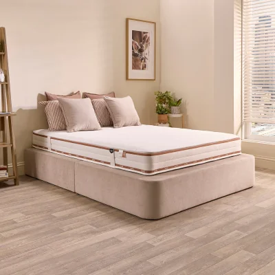 The Range Jay-Be Ryze Deep Quilted Sprung Sustainably Made Mattress - Single - White / Single