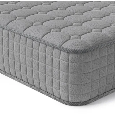 The Range 9.4Inch Hybrid Mattress with Breathable Memory Foam Pocket Springs - Grey / 160cm / Queen
