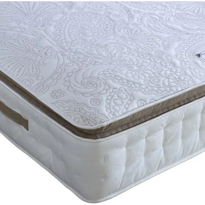 The Range Windsor 3000 Pocket Sprung Pillow Top Mattress - White / Small Single