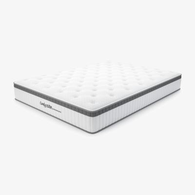 The Range Vega Pocket Sprung Quilted Medium Firmness 24cm Rolled Packed Mattress - White / Double