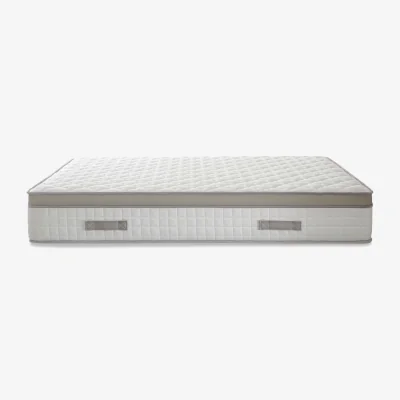 The Range Bedzonline Beige Hybrid Memory Foam 5-Zone Pocket Spring Mattress - White / 135cm