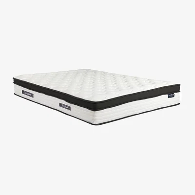 The Range Cloud 800 Pocket Memory Pillow Top Mattress - White, Black / Small Double