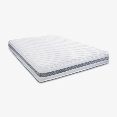 The Range Diamond 3D Nebraska Hybrid Memory Foam and Open Coil Spring Mattress - Grey / King
