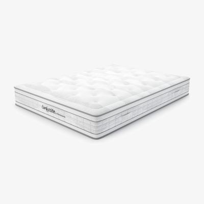 The Range Lyra Pocket Sprung Luxury Quilted Medium Firm 28cm Rolled Packed Mattress - White / King