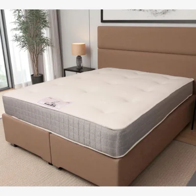 The Range Bella Sprung Tufted King Size Mattress - White