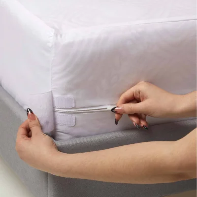 The Range Zipped Mattress Encasement, 40 cm - White / 0.98kg