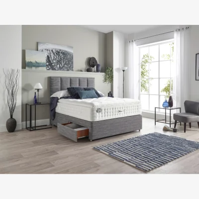 The Range Relyon Chiltern Natural Luxury Pillowtop 2500 Mattress - Super King - White / Superking