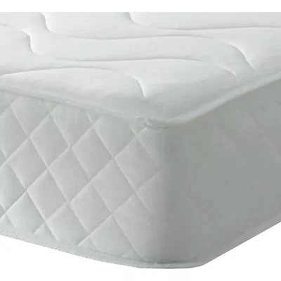 The Range Standard 8 inch All White Quilted Memory Foam And Spring Mattress - White / King