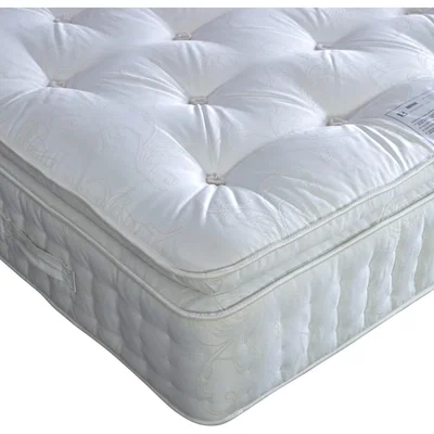 The Range Signature Pillow Top 2000 Pocket Sprung Natural Mattress - White / Double
