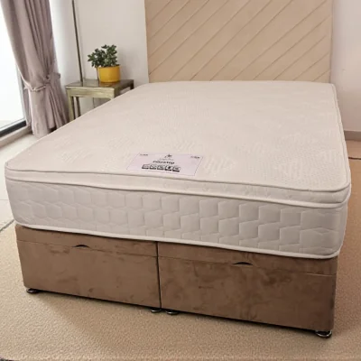 The Range Pillowtop 1000 Pocket Sprung With Memory Foam Micro Quilted Mattress - White / Single