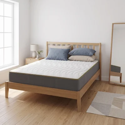 The Range Visco Therapy Orthopaedic Memory Foam Mattress 24cm Firm Support | UK Made - White / Superking