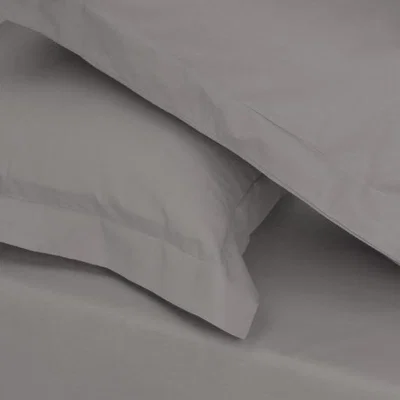 The Range Percale Valance - Light Grey / King