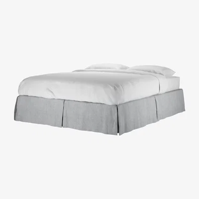 Sofa.com Marseille King Bed Valance in Goodwin Grey Sandgate - sofa.com