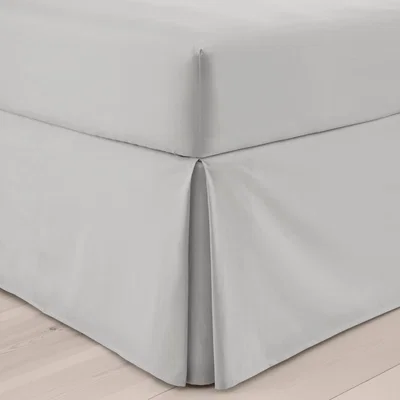 Dunelm Pure Cotton Valance Silver