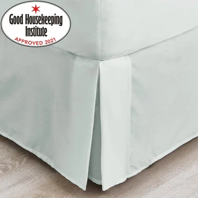 Dunelm Non Iron Plain Dye Duck Egg Blue Fitted Valance Duck Egg Blue