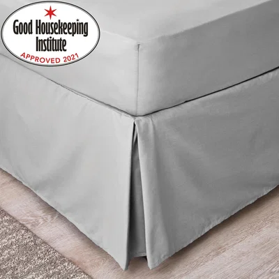 Dunelm Non Iron Plain Dye Slate Grey Valance Slate (Grey)