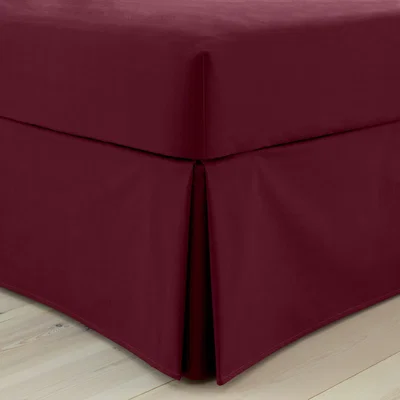 Dunelm Pure Cotton Valance Claret