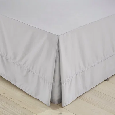 Dunelm Dorma 500 Thread Count 100% Cotton Sateen Silver Valance Silver