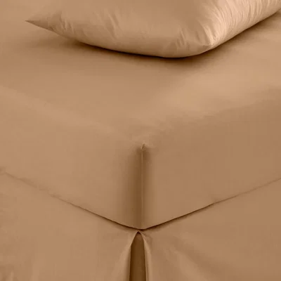 Dunelm Pure Cotton Fitted Sheet Camel