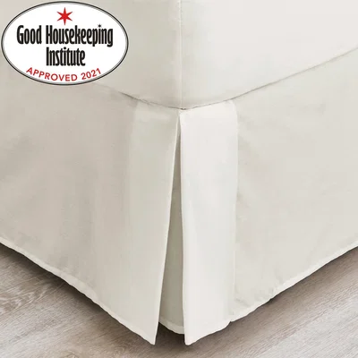 Dunelm Non Iron Plain Dye Ivory Valance Cream