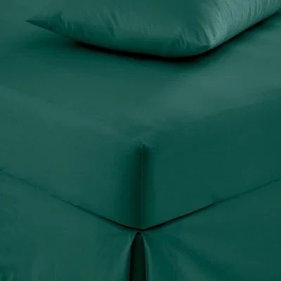Dunelm Pure Cotton Fitted Sheet Emerald