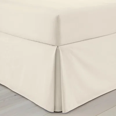 Dunelm Pure Cotton Valance White Sand