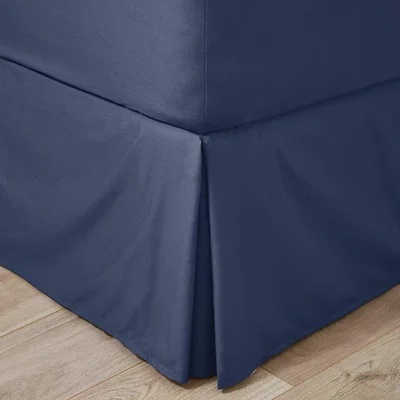Dunelm Easycare 100% Cotton 180 Thread Count Navy Valance Navy