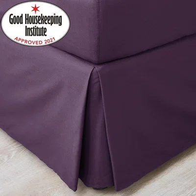 Dunelm Non Iron Plain Dye Blackcurrant Valance Purple