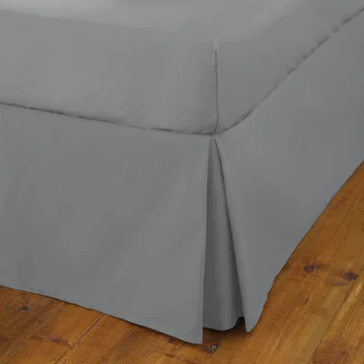 Dunelm Fogarty Cooling Cotton Fitted Valance Sheet Dark Grey