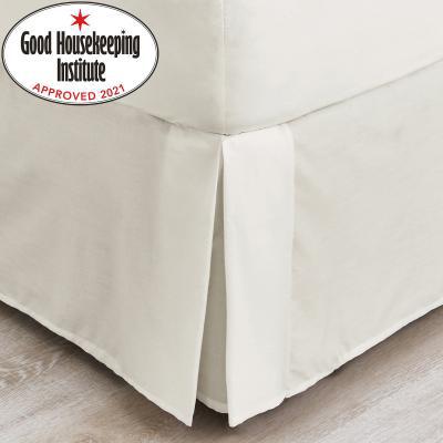 Dunelm Non Iron Plain Dye Ivory Valance Cream