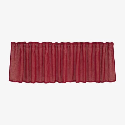 Nordic Nest Bosse multiband curtain valance 55x250 cm Red