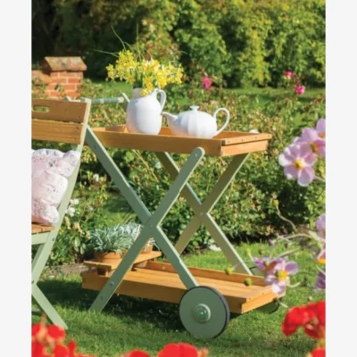 Furniture123 Green Outdoor Drinks Trolley - Verdi