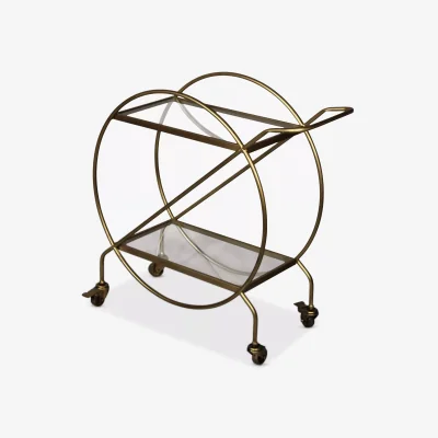 John Lewis One.World Avondale Iron Drinks Trolley, Antique Brass