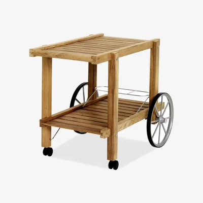 Nordic Nest Fri Form 14 serving cart Teak