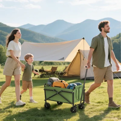 The Range Outsunny 41L Festival Trolley on Wheels - Green