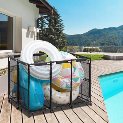 The Range Pool Storage Trolley - Black