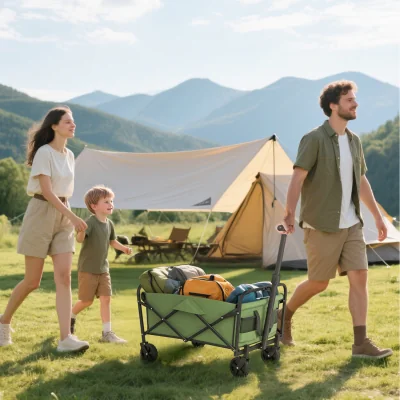 The Range Outsunny 62L Festival Trolley on Wheels - Green