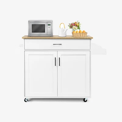 The Range Kitchen Island Storage Trolley - White