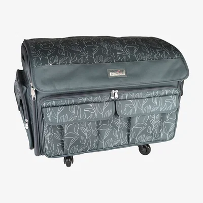 The Range Deluxe XXL Sewing Machine Trolley Storage Case - Grey Floral