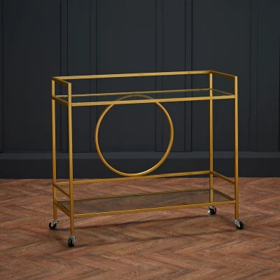The Range Gatsby Drinks Trolley - Gold