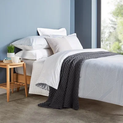 Amara Christy - Deco Jigsaw Duvet Set - Mineral Blue - Super King