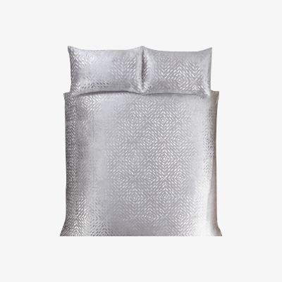 The Range Bellagio Duvet Set - Silver / Superking