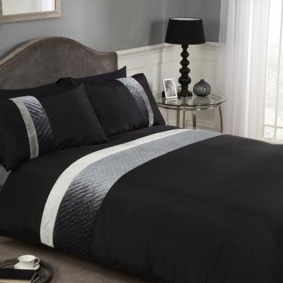 The Range Deco Duvet Set - Charcoal / Superking