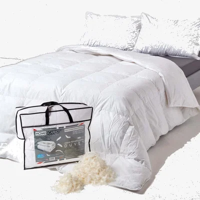 The Range Homescapes Goose Feather and Down 13.5 Tog Winter Duvet - White / Super King size