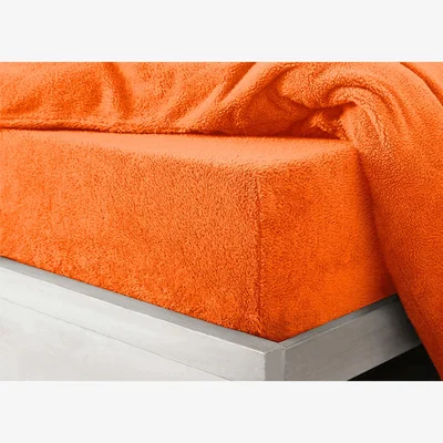 The Range Teddy Soft Cosy Thermal Fleece Rust Duvet Set - Rust / Superking