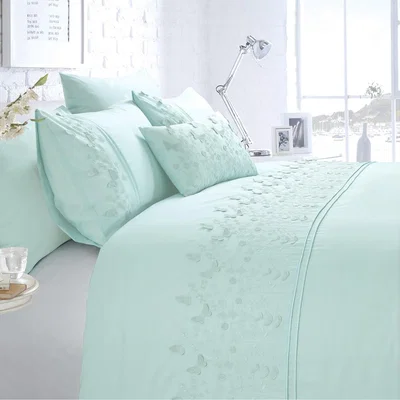The Range Papillon Duvet Set - Duck Egg / Superking