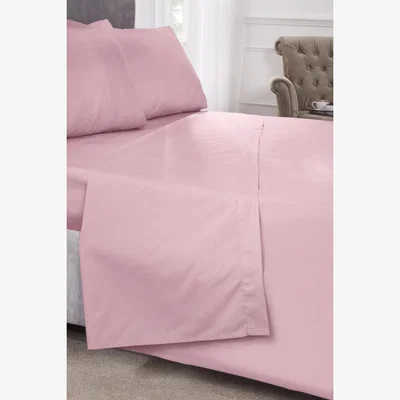 The Range Percale Duvet Set - Pink / SuperKing