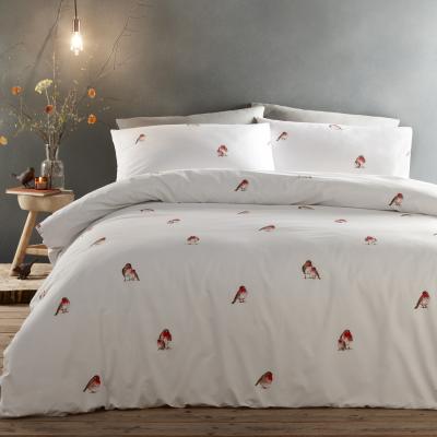 The Range Robins Duvet Set - White / Super King
