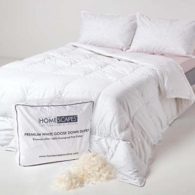 The Range Homescapes Goose Down 13.5 Tog Duvet - White / Super King size