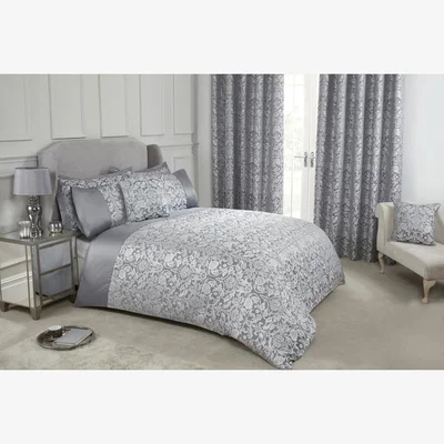 The Range Eden Duvet Set - Silver / SuperKing